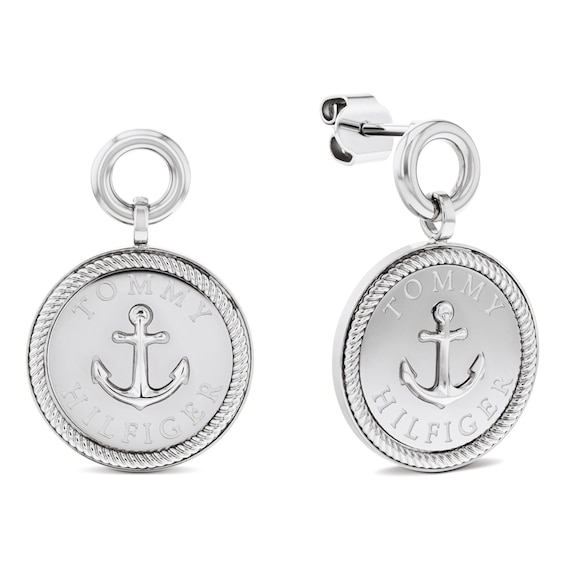 Tommy Hilfiger Women's Nautical Charm Stainless Steel Earrings
