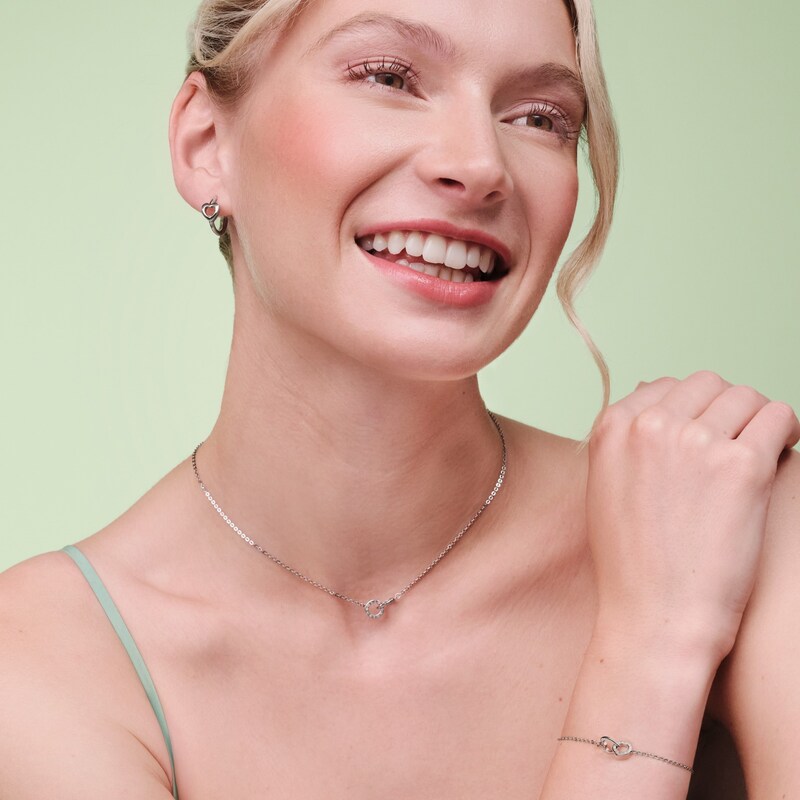 Main Image 4 of Olivia Burton Kindred Interlink Women's Stainless Steel Drop Earrings