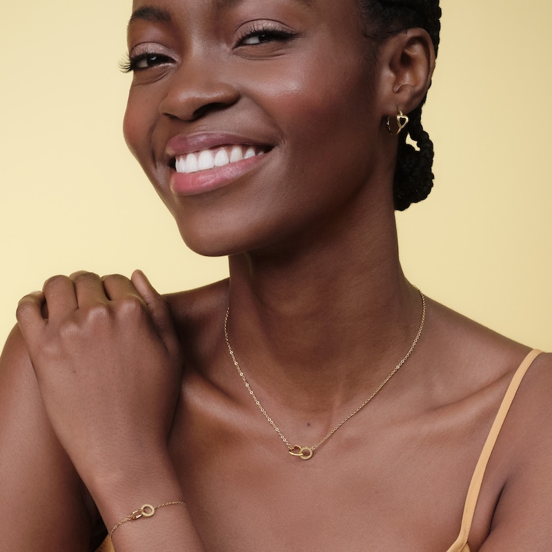 Main Image 5 of Olivia Burton Kindred Interlink Women's Gold IP Linked Necklace