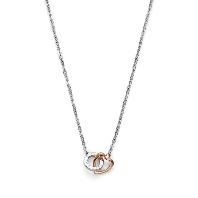 Main Image 1 of Olivia Burton Kindred Interlink Women's Stainless Steel & Rose Gold IP Necklace