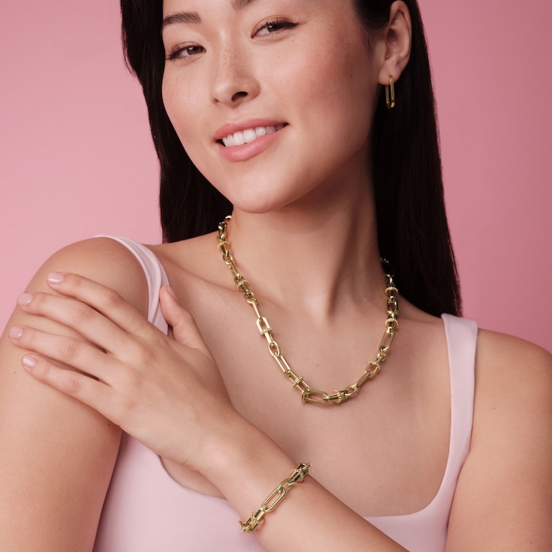 Main Image 5 of Olivia Burton Anchor Link Women's Gold IP Chain Necklace