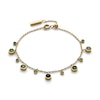 Thumbnail Image 2 of Olivia Burton Mini Droplet Women's Gold IP Bracelet with Green Crystal