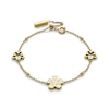 Thumbnail Image 2 of Olivia Burton Forget Me Not Gold Tone Stainless Steel Station Bracelet