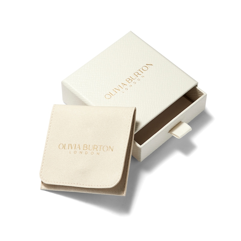 Main Image 4 of Olivia Burton Forget Me Not Gold Tone Stainless Steel Station Bracelet