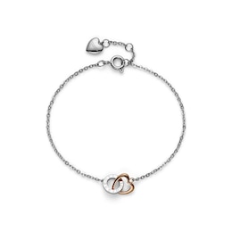 Olivia Burton Kindred Interlink Women's Stainless Steel & Rose Gold IP Bracelet