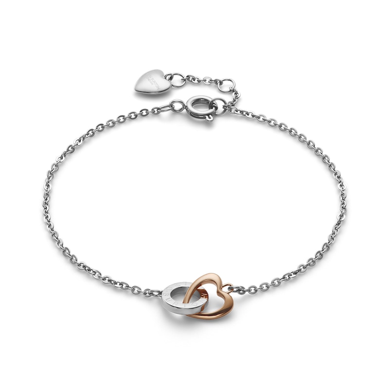 Main Image 2 of Olivia Burton Kindred Interlink Women's Stainless Steel & Rose Gold IP Bracelet