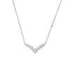 Thumbnail Image 2 of Hot Diamonds Lustre Sterling Silver & Topaz V-Shaped Necklace