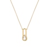Thumbnail Image 2 of Hot Diamonds X Golden Edit Yellow Gold Plate White Topaz Solitaire Necklace