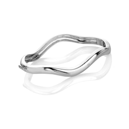 Hot Diamonds Fiji Sterling Silver Wave Bangle