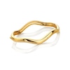 Thumbnail Image 1 of Hot Diamonds X Golden Edit Yellow Gold Plate Fiji Wave Bangle