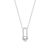 Thumbnail Image 2 of Hot Diamonds Sterling Silver & Topaz Heart Shaped Solitaire Necklace