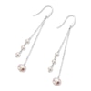 Thumbnail Image 2 of Sterling Silver Freshwater Pearl Cascading Chain Earrings