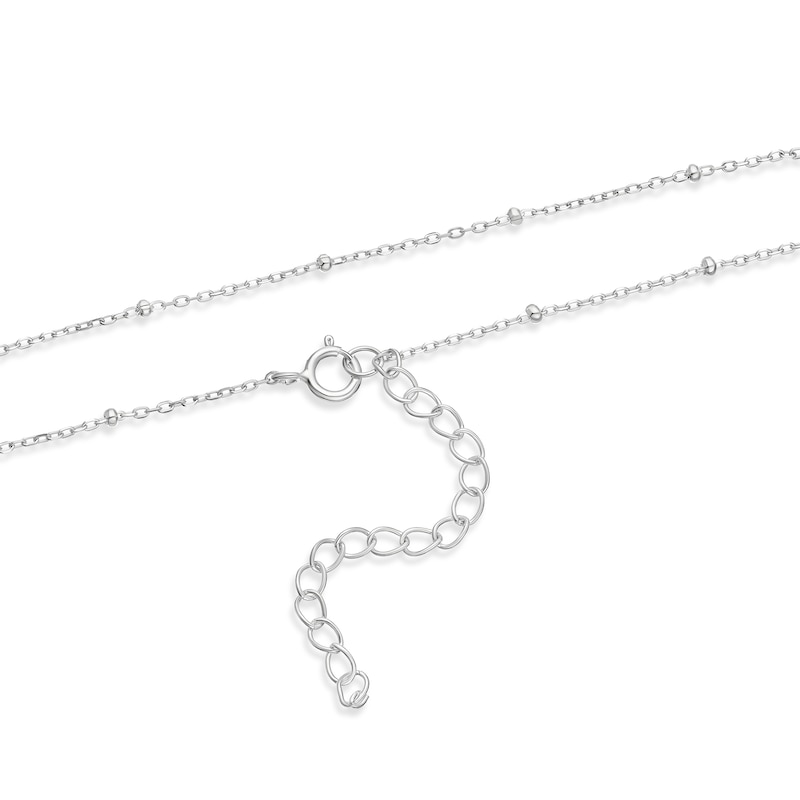 Main Image 3 of Sterling Silver Trio Freshwater Pearl Beaded Station Necklace
