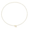 Thumbnail Image 2 of Sterling Silver Yellow Gold Plated T Bar Chain Necklace