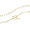 Thumbnail Image 3 of Sterling Silver Yellow Gold Plated T Bar Chain Necklace