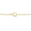 Thumbnail Image 2 of Sterling Silver Yellow Gold Plated T Bar Chain Bracelet