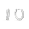 Thumbnail Image 1 of Sterling Silver Cubic Zirconia Huggie Hoop Earrings