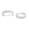 Thumbnail Image 2 of Sterling Silver Cubic Zirconia Huggie Hoop Earrings