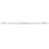 Thumbnail Image 2 of Sterling Silver Cubic Zirconia Double Heart Infinity Bracelet