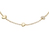 Thumbnail Image 2 of Fossil Women's Sutton Heartbeat Gold Tone Brass Station Bracelet