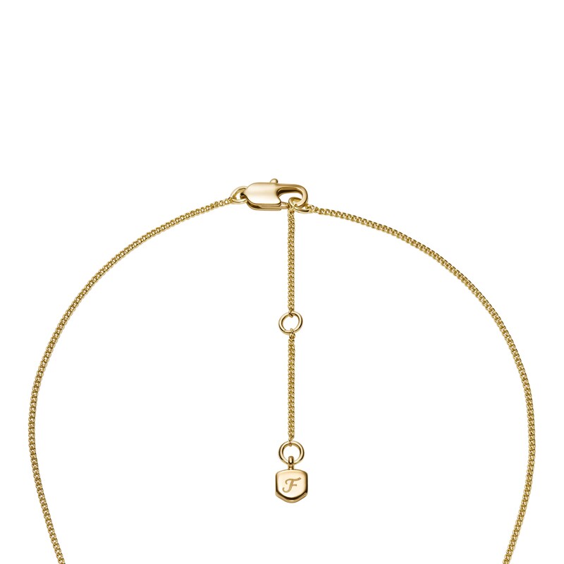 Main Image 4 of Fossil Women's Ellis Mixed Shapes Gold Tone Brass Pendant Necklace