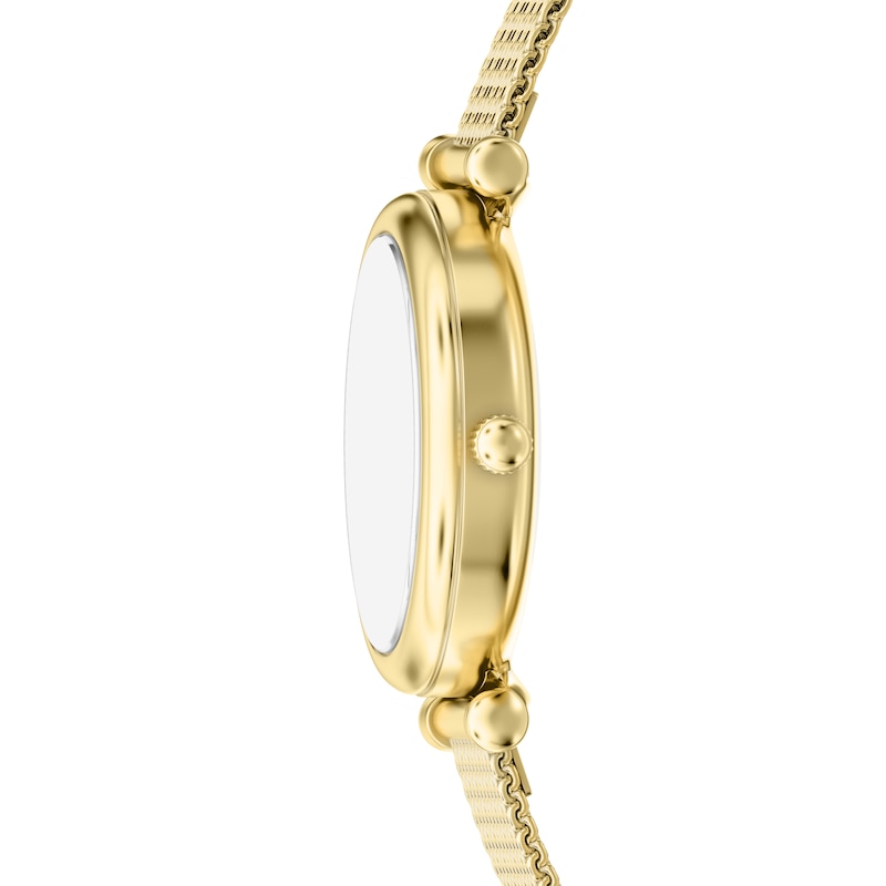 Main Image 3 of Fossil Women's Carlie Three Hand Mother of Pearl Dial Golden Stainless Steel Bracelet Watch