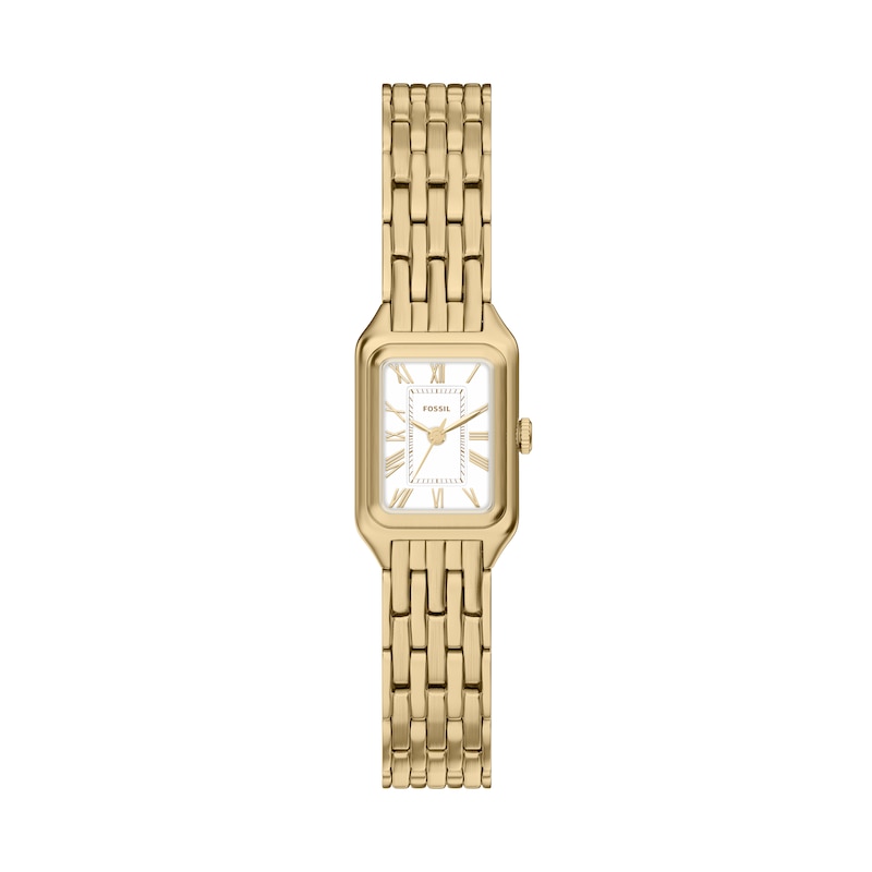Main Image 1 of Fossil Women's Raquel Three Hand White Dial Golden Stainless Steel Bracelet Watch