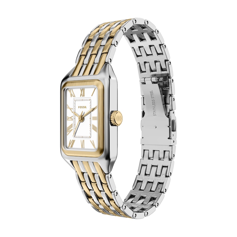 Main Image 2 of Fossil Women's Raquel Three Hand White Dial Two Tone Stainless Steel Bracelet Watch
