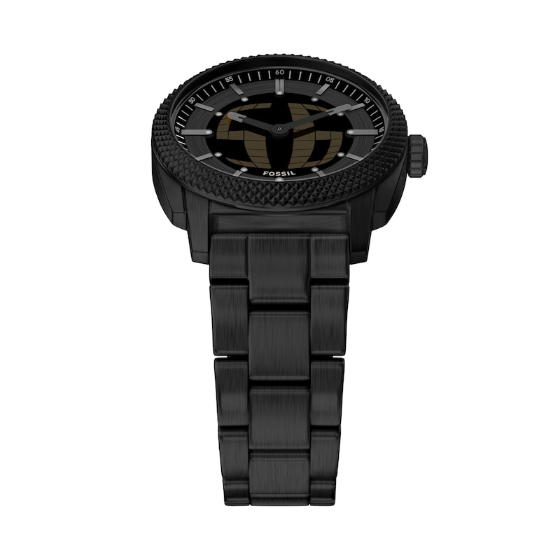 Main Image 2 of Fossil Men's Machine Big Tic Black Dial Black Stainless Steel Bracelet Watch