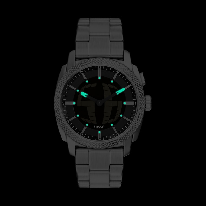 Main Image 5 of Fossil Men's Machine Big Tic Black Dial Golden Stainless Steel Bracelet Watch