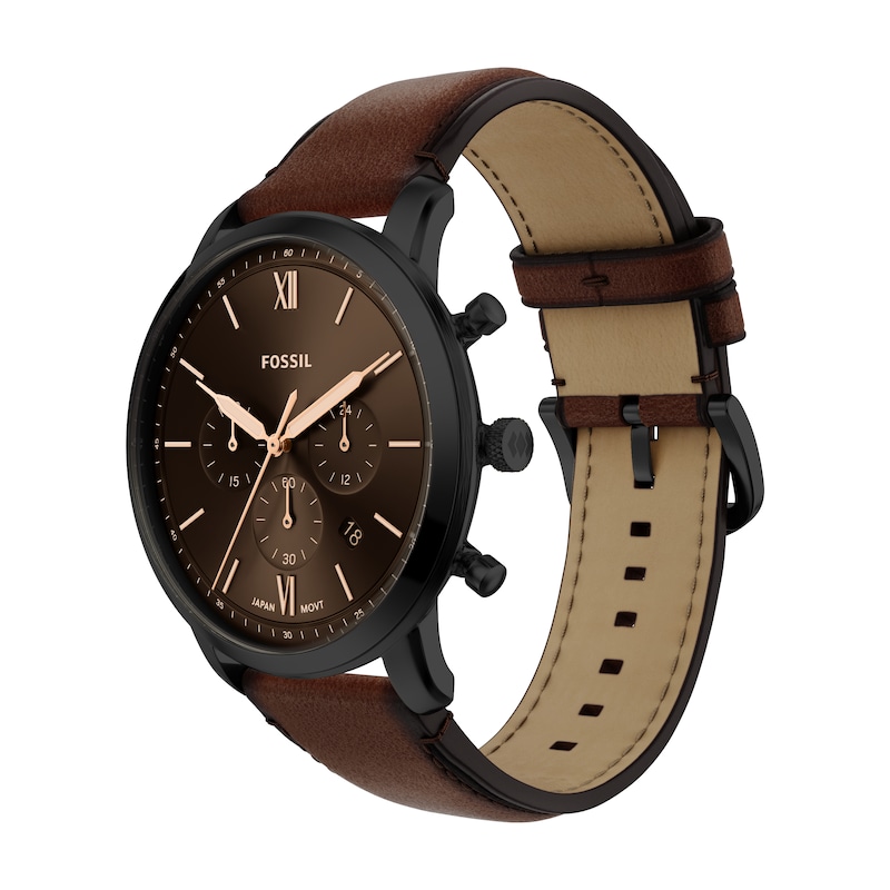 Main Image 2 of Fossil Men's Neutra Chronograph Black Dial Brown Leather Strap Watch