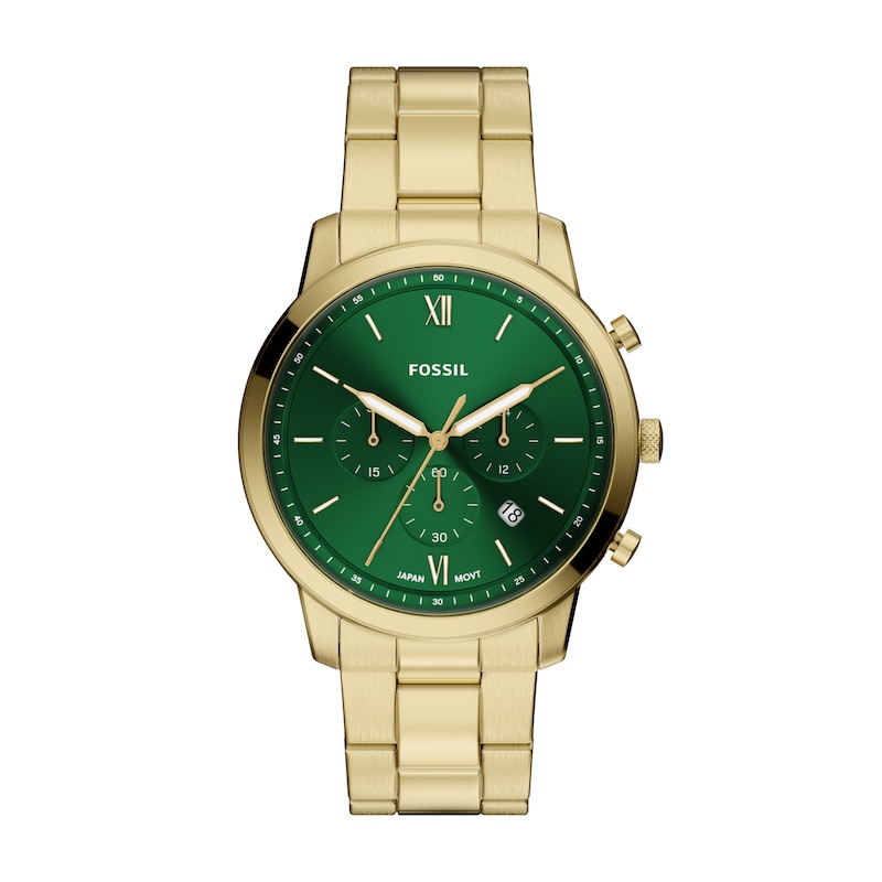 Main Image 1 of Fossil Men's Neutra Chronograph Green Dial Golden Stainless Steel Bracelet Watch