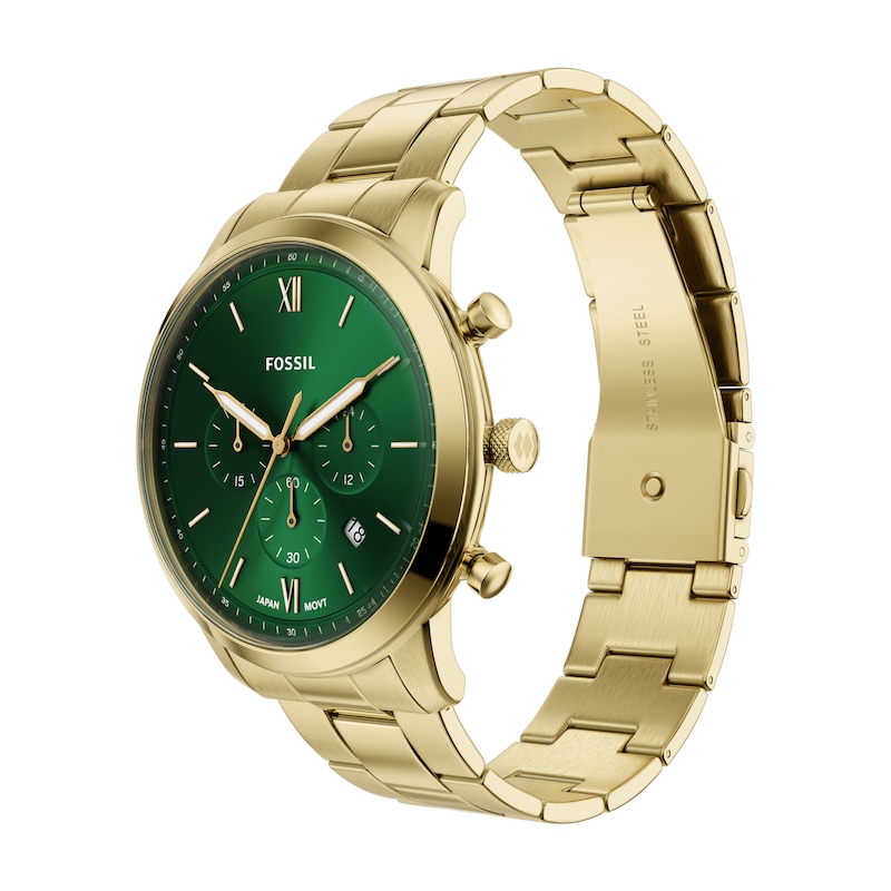 Main Image 3 of Fossil Men's Neutra Chronograph Green Dial Golden Stainless Steel Bracelet Watch