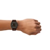 Thumbnail Image 7 of Fossil Men's Machine Big Tic Black Dial Brown Leather Strap Watch