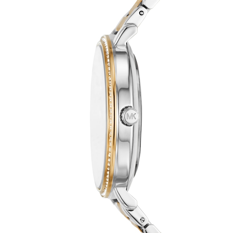 Main Image 2 of Michael Kors Pyper Three Hand White Dial Two Tone Stainless Steel Bracelet Watch