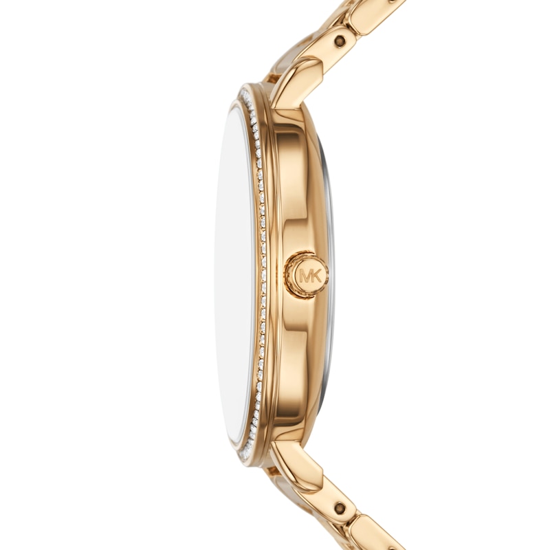 Main Image 2 of Michael Kors Pyper Three Hand White Dial Golden Stainless Steel Bracelet Watch