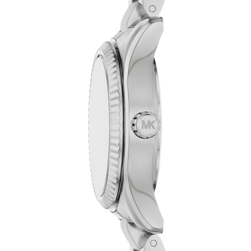 Main Image 4 of Michael Kors Women's Lexington Three Hand Pink Dial Silver Tone Stainless Steel Bracelet Watch