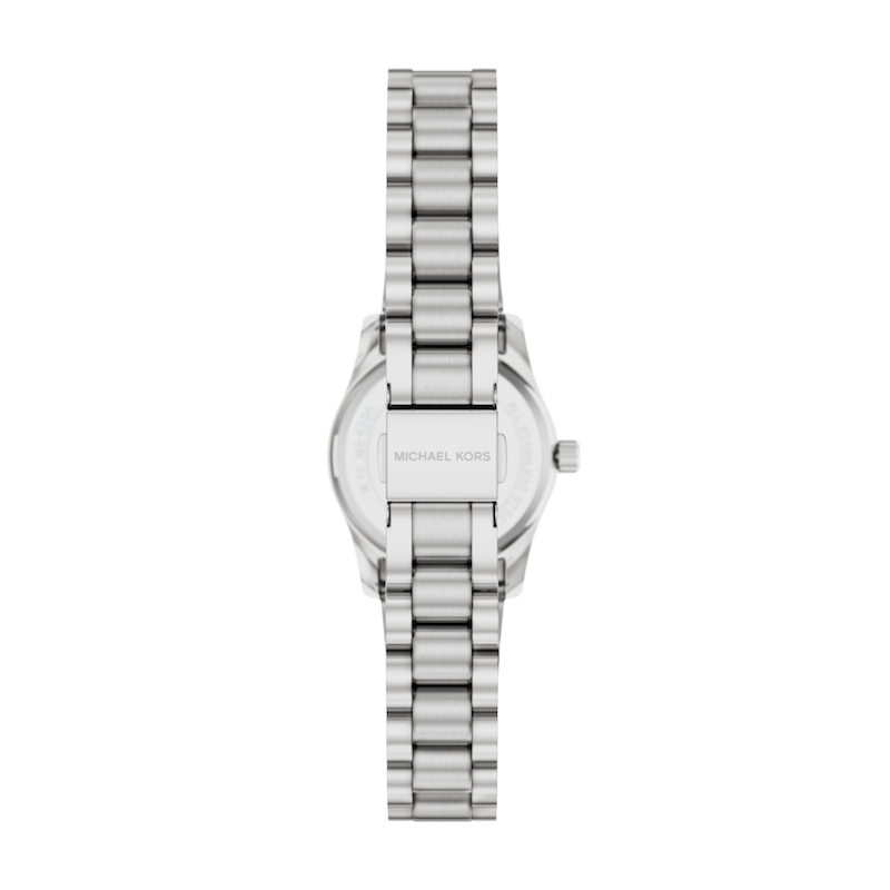 Main Image 5 of Michael Kors Women's Lexington Three Hand Pink Dial Silver Tone Stainless Steel Bracelet Watch