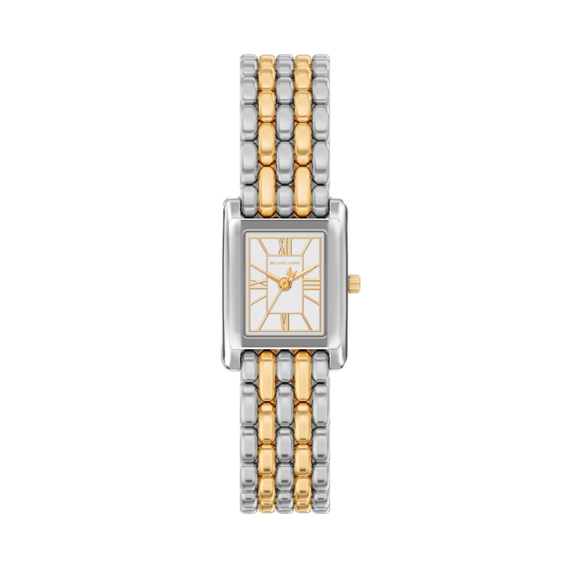 Main Image 1 of Michael Kors Women's Essex Three Hand White Dial Two Tone Stainless Steel Bracelet Watch