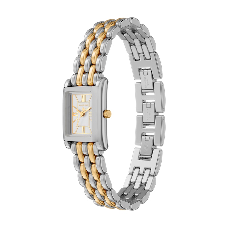 Main Image 3 of Michael Kors Women's Essex Three Hand White Dial Two Tone Stainless Steel Bracelet Watch