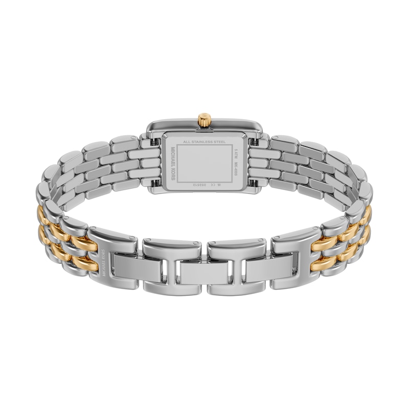 Main Image 6 of Michael Kors Women's Essex Three Hand White Dial Two Tone Stainless Steel Bracelet Watch