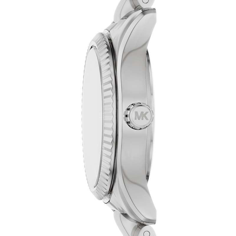 Main Image 4 of Michael Kors Women's Lexington Three Hand Green Dial Silver Tone Stainless Steel Bracelet Watch