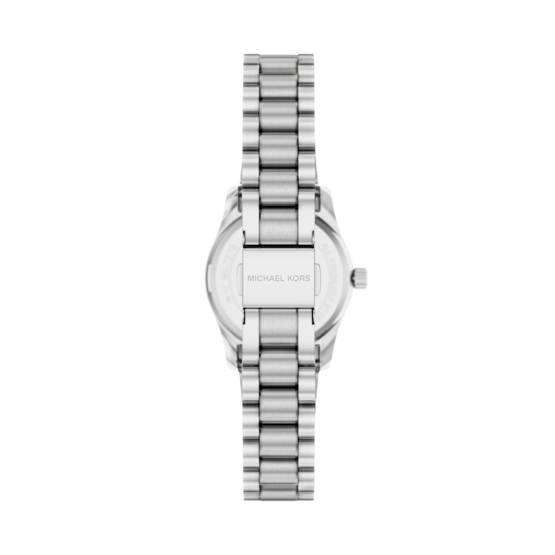 Main Image 5 of Michael Kors Women's Lexington Three Hand Green Dial Silver Tone Stainless Steel Bracelet Watch
