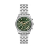 Thumbnail Image 1 of Michael Kors Women's Bryant Chronograph Green Dial Silver Tone Stainless Steel Bracelet Watch
