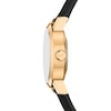 Thumbnail Image 3 of Michael Kors Women's Maude Three Hand Black Dial Black Leather Strap Watch