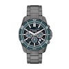 Thumbnail Image 1 of Armani Exchange Men's Chronograph Blue Dial Gunmetal Stainless Steel Bracelet Watch