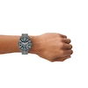 Thumbnail Image 6 of Armani Exchange Men's Chronograph Blue Dial Gunmetal Stainless Steel Bracelet Watch