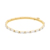Thumbnail Image 1 of Michael Kors Women's Baguette Stretch Gold Tone Tennis Bracelet