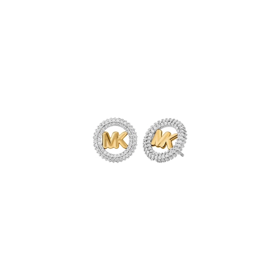 Michael Kors Women's Small Pavé Logo Stud Earrings