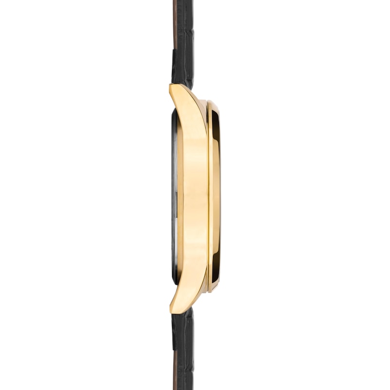 Main Image 4 of Sekonda Men's Endurance Dual Time Black Dial & Black Leather Strap Watch